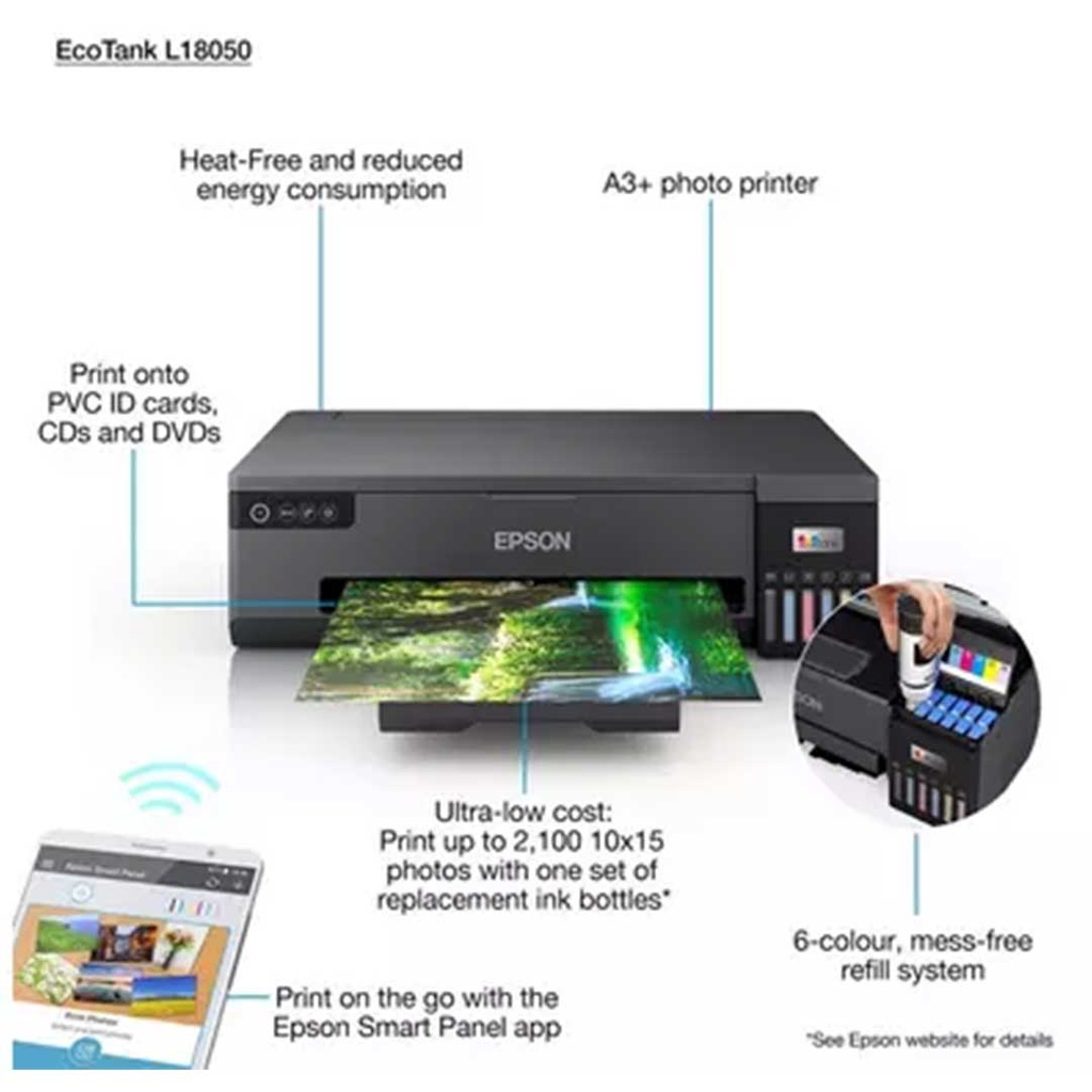 Epson EcoTank L18050 Multifunction A3+ Wi-Fi Ink Tank Photo Printer ...